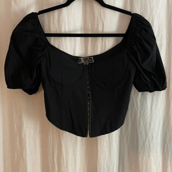 South Moon Under Tops - Black Corset Top